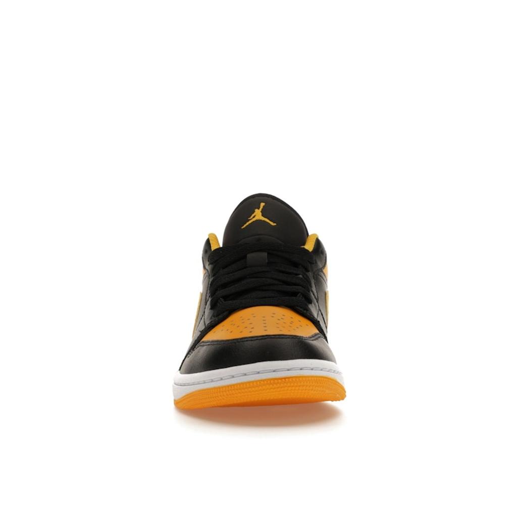Air Jordan 1 Low Ocre Jaune Sneakers Homme Noir Blanc 553558-072