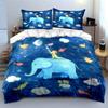 Children's Dreamy Elephant Bedding Set Soft Comfortable Duvet Cover Bedding Set Included 1*Duvet Cover & 2*Pillowcases gift