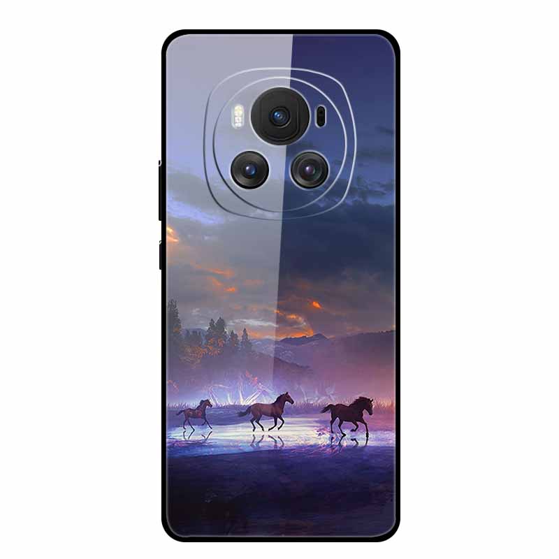 Tempered Glass Case For Honor Magic 6 Pro Case 6.8" Soft Edge Hard Glass Back Cover For Honor Magic6 Pro Phone Case Fundas Shell