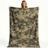 1 Manta de Forro Polar Camuflaje Digital Manta de Tiro Camuflaje Militar Para Hogar Dormitorio Exterior
