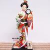 12 Inch Japanese Geisha Kimono Doll, Traditional Maiko Figurine for Sushi Bar Decor & Oriental Home Accent, Artisan Gift