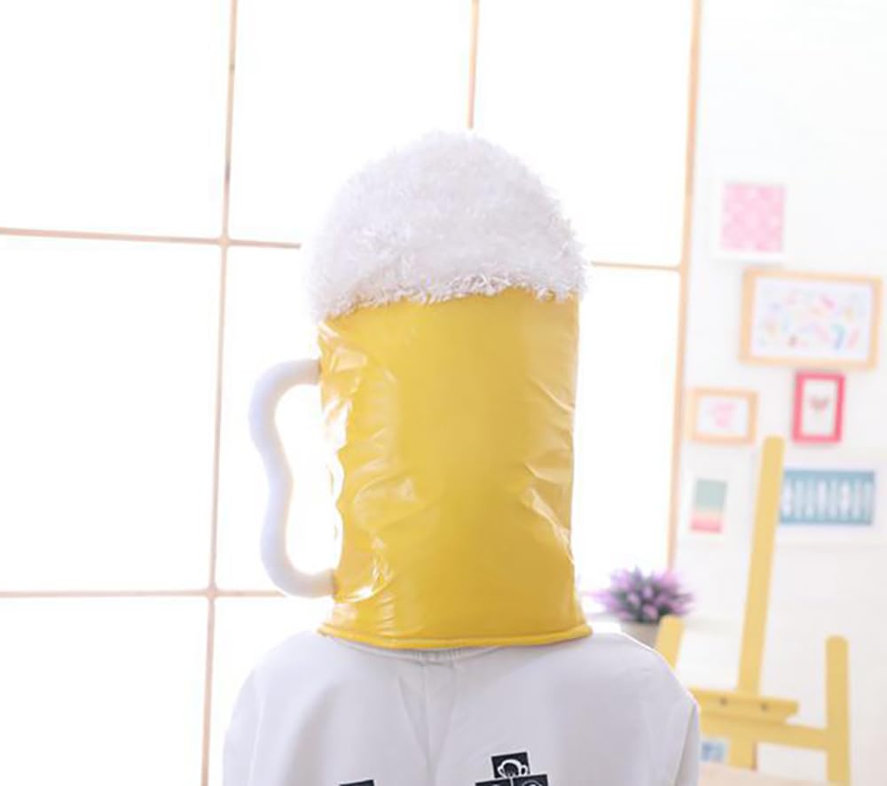 Cedar Eight Funny Headgear, Cute Cosplay Costume for Halloween, Events, School Festivals, and More (Beer)