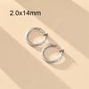1 Pair Round Spring Ear Clip Earrings For Men/Women Stainless Steel Non-Pierced Painless Fake Earrings Classic Popular Jewelry
