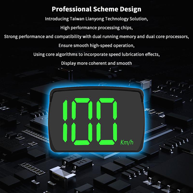 Evrensel Araba Hud Dijital Hız Göstergesi Head Up Display Motor Kamyon Araçlar İçin Hız Ölçer Göstergesi Km/H USB Güç Kaynağı