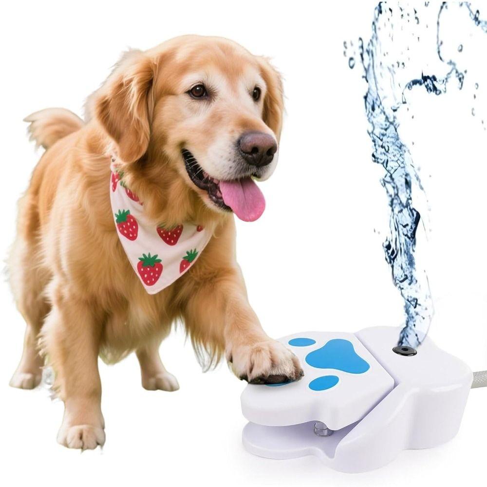 New Adjustable Dog Sprinkler Water Fountain Easy to Install Dog Supplies Pressure Pet Feeder Durable Dog Water Fountain Outdoor