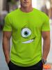 Modne koszulki z grafiką Cyklopa dla Unisex Modny Streetwear Krótki rękaw Koszulki z nadrukiem 3D Fajne Oversize'owe Koszulki Harajuku Top