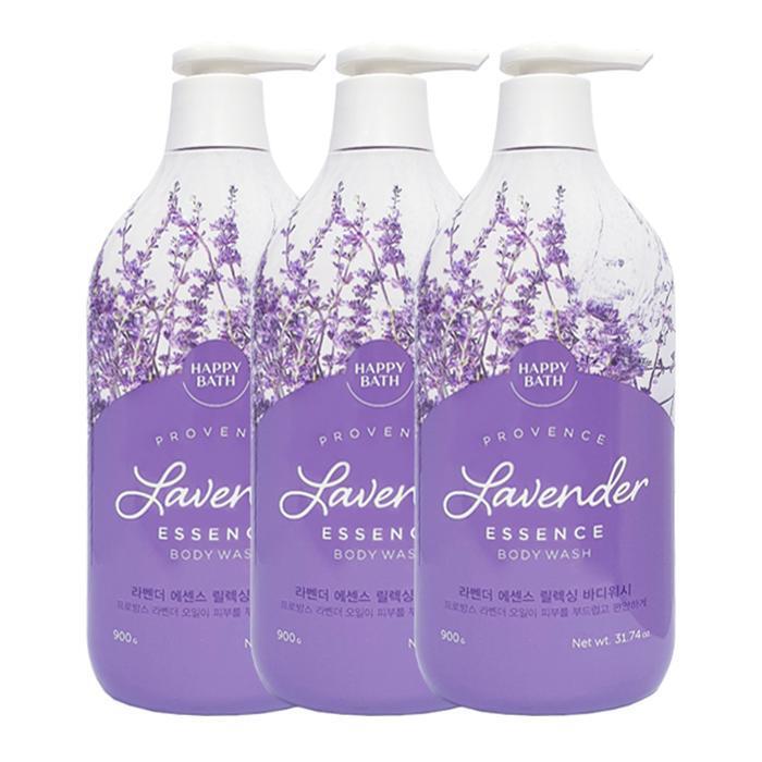 

HAPPY BATH Lavender Essence Relaxing Body Wash 900g x3 (13974467)