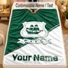 Flannel BlanketPlymouth Argyle FC Custom Name Text Personalized Soft Warm Throw Blanket Home Decor Gift