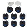 String Trimmer Replacement Spools & Cap for AC14RL3A 11 Feet of Line 6/8/10 Spools with 2 Covers Reliable and Long Lasting