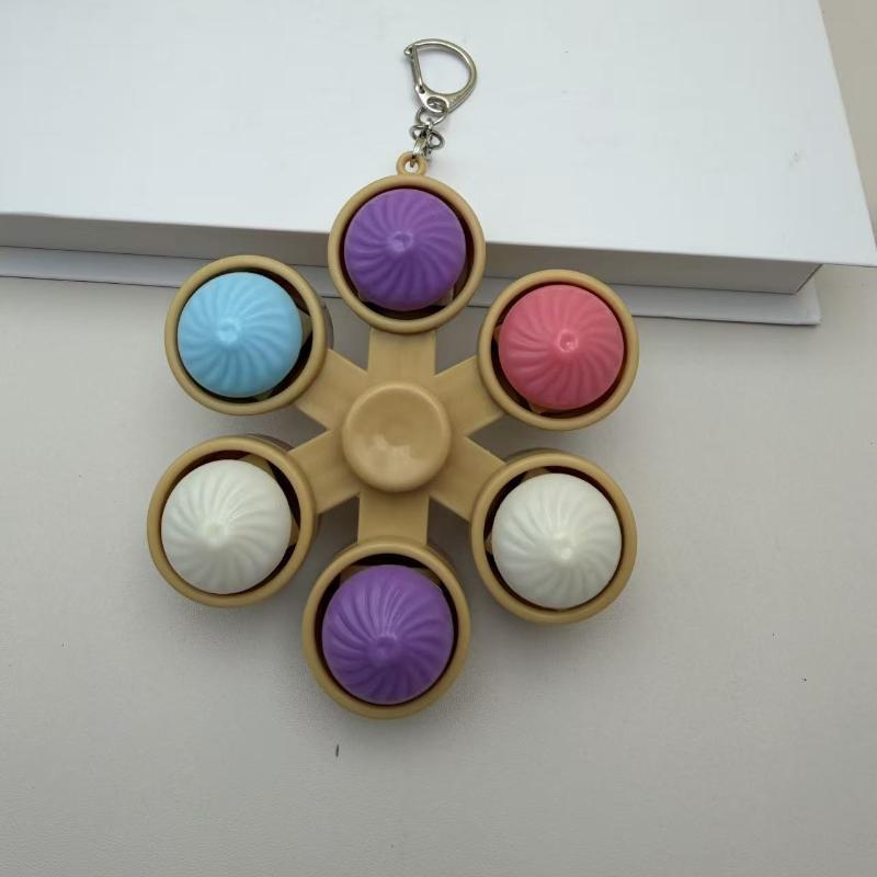 Portable Fidget Spinner Keychain With Pop Bubbles And Stress Relief Perfect For Kids Adults Daily Use Office Travel