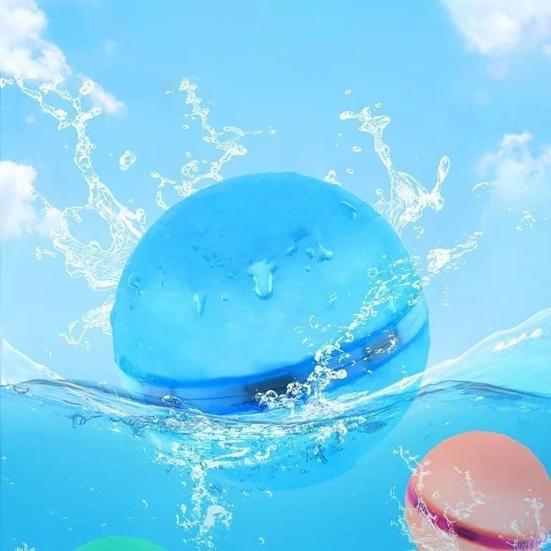 Reusable Water Balloons Magnetic Self Sealing Water Bombs for Kids Eco-Friendly BPA-Free Silicone Outdoor Summer Pool Beach Water Fight Toys