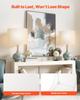 VEVOR Drum Lamp Shade 2 Set, 16 in Top x 16 in Bottom x 12 in High, Large Lampshade with Harp
