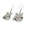 Les Trésors De Lily [J1353] - Designer Earrings 'Sissi' White Gray