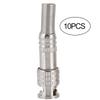 10Pcs Solderless Male BNC Connector for Surveillance Camera Systems