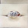 Moissanite Oval Cut Gemstone With 925 Sterling Silver Ring For Men's #B306 JL375681959987