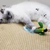 Interactive Cat Toys Hanging Plush Bird Squeaky Sound Simulation Bird Teaser Toy Playful Entertain Bond with Your Pet Kitten Chirping Toy for Cats