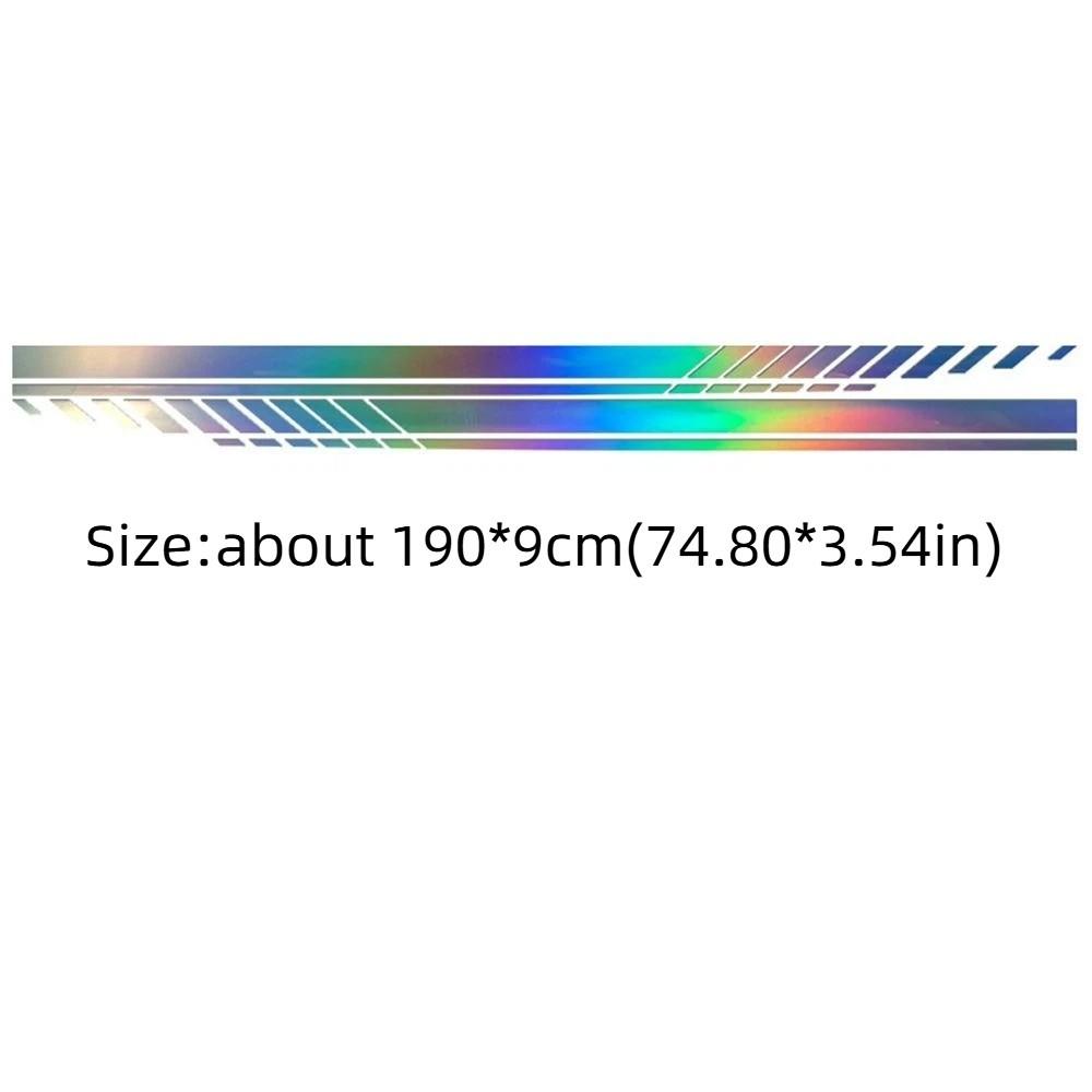 2Pcs Multi-color Car Side Stickers Universal Car Side Door Stripe Car Body Side Decal  Off-Road