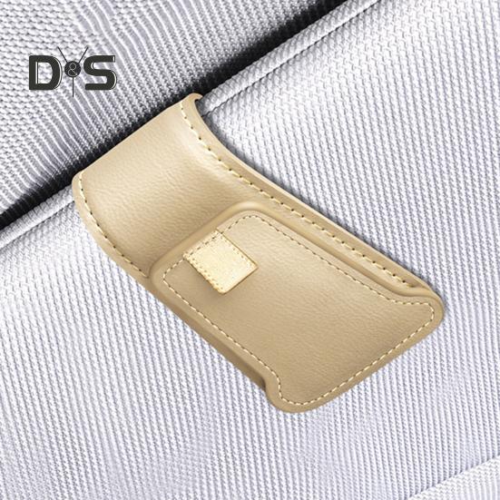 Magnetic Sunglasses Clip for Car Visor Faux Leather Glasses Holder Clip Car Interior Sunglass Holder for Fast Access