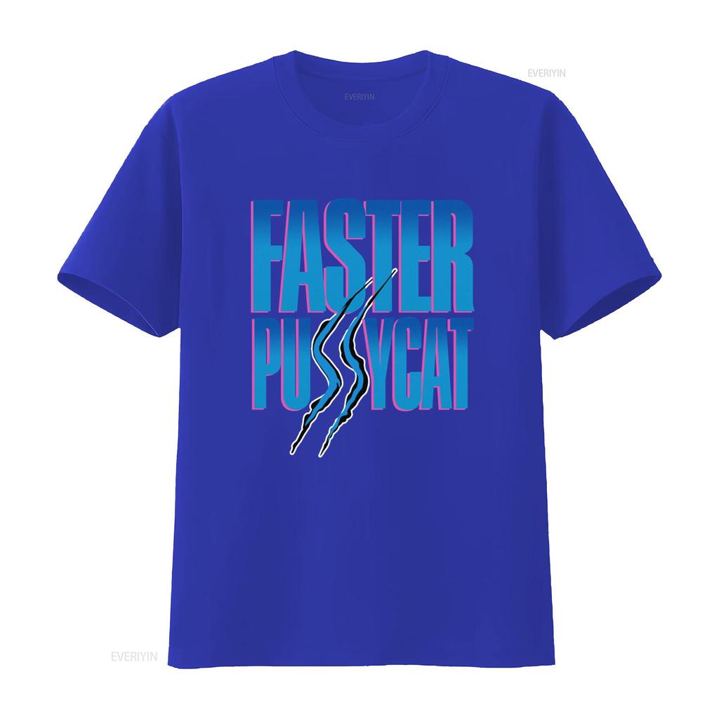 80s Faster Pussycat Vintage Unworn T Shirt 100 Pure Retro Vintage Washed Unisex Stylish Casual Stretched Graphic