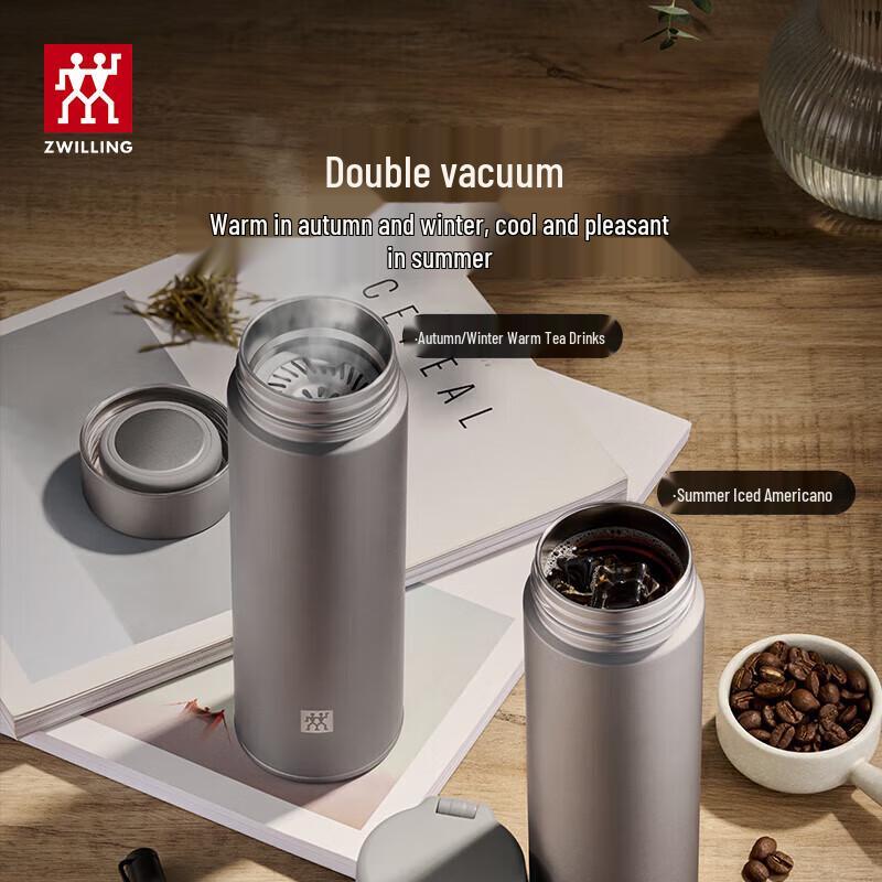 ZWILLING Titanium Insulated Tea Infuser Bottle