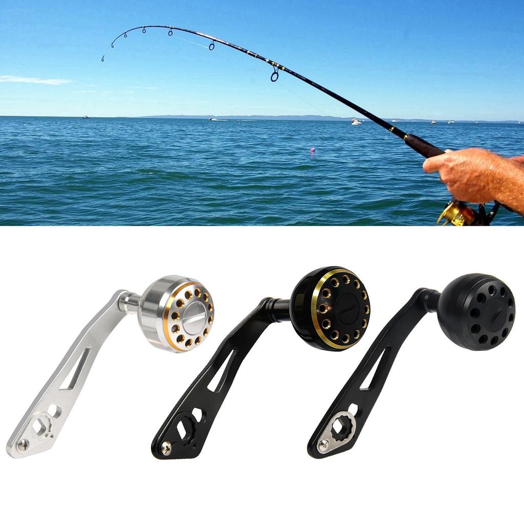 Single Fishing Reel Power Handle Metal Spinning Fishing Locking Arm Replacement Reliable Fishing Accessory