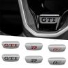 Emblema Rline in Lega di Alluminio 3D per VW GTI R Line Polo Golf Passat I6 Jetta Accessori Adesivi Metallici per Volante Auto
