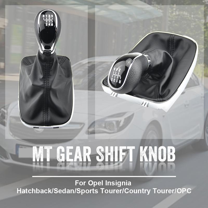 6-Gang Auto Schalthebel Knauf PU Leder Manschette Für OPEL VAUXHALL ignia 2008 2009 2010 2011 2012 2013 2014 2015 2016 2017