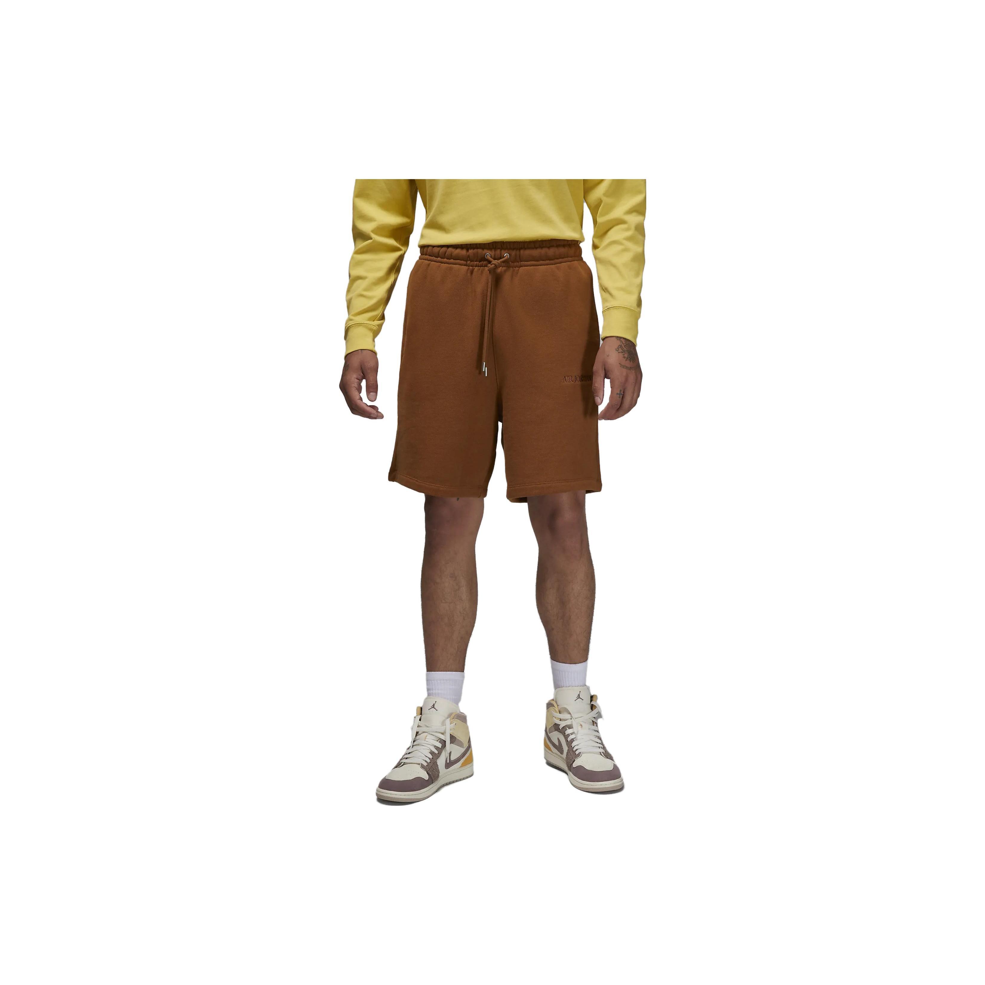 Air Jordan Wordmark Fleece Short  Light British Tan  Men s FJ0700-281 M