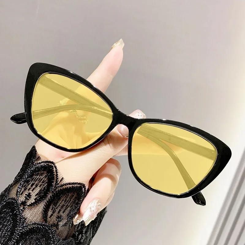 Ultra-Light Near Sight Eyewear Fashion Cat Eye Night Vision Myopia Glasses For Women Men Prescription Glasses Diopter 0 To -4.0