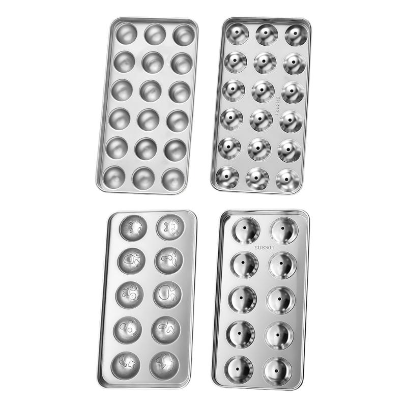 Round Ice Cubes Mold For Cocktails And Cold Drink Stainless Steel Ice Ball Making Mould For Parties And Gatherings