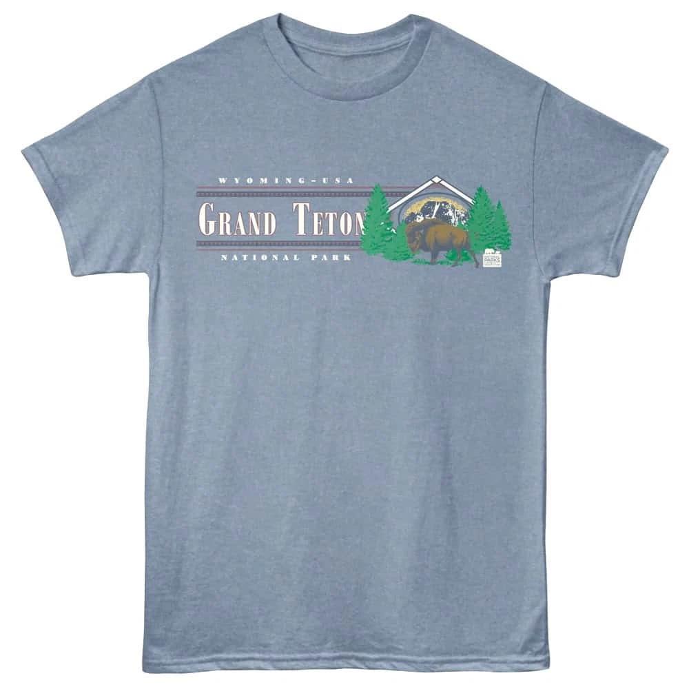 National Park Grand Teton Wyoming USA Men s T Shirt 4XL