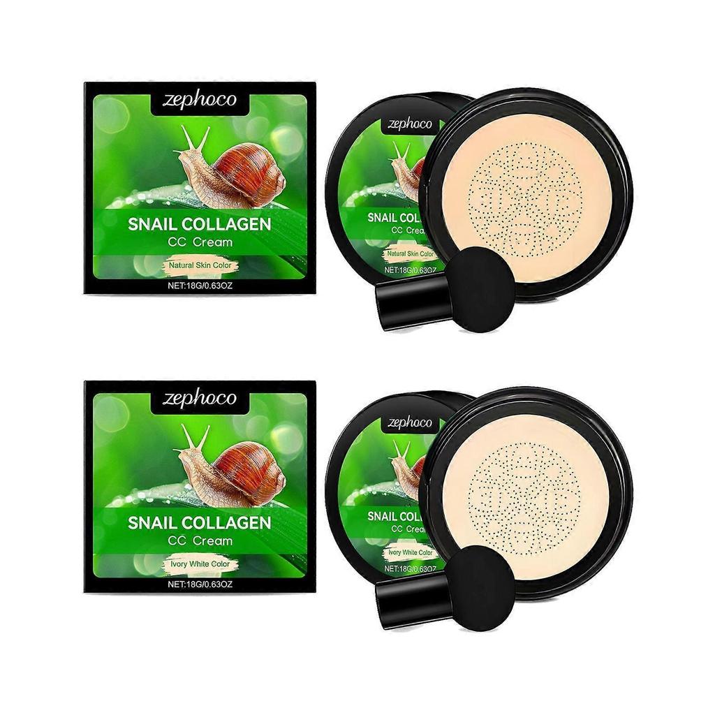 Hydrating concealer foundation series light skin-friendly concealer around eyes 18G*1+mushroom head powder puff*1