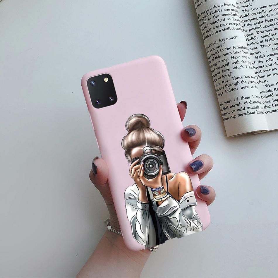 For Samsung Galaxy Note 10 Lite Phone Cover Cute Sweet Girls Patterned Silicone Soft Case For Samsung Note10 Lite S10 Lite Case
