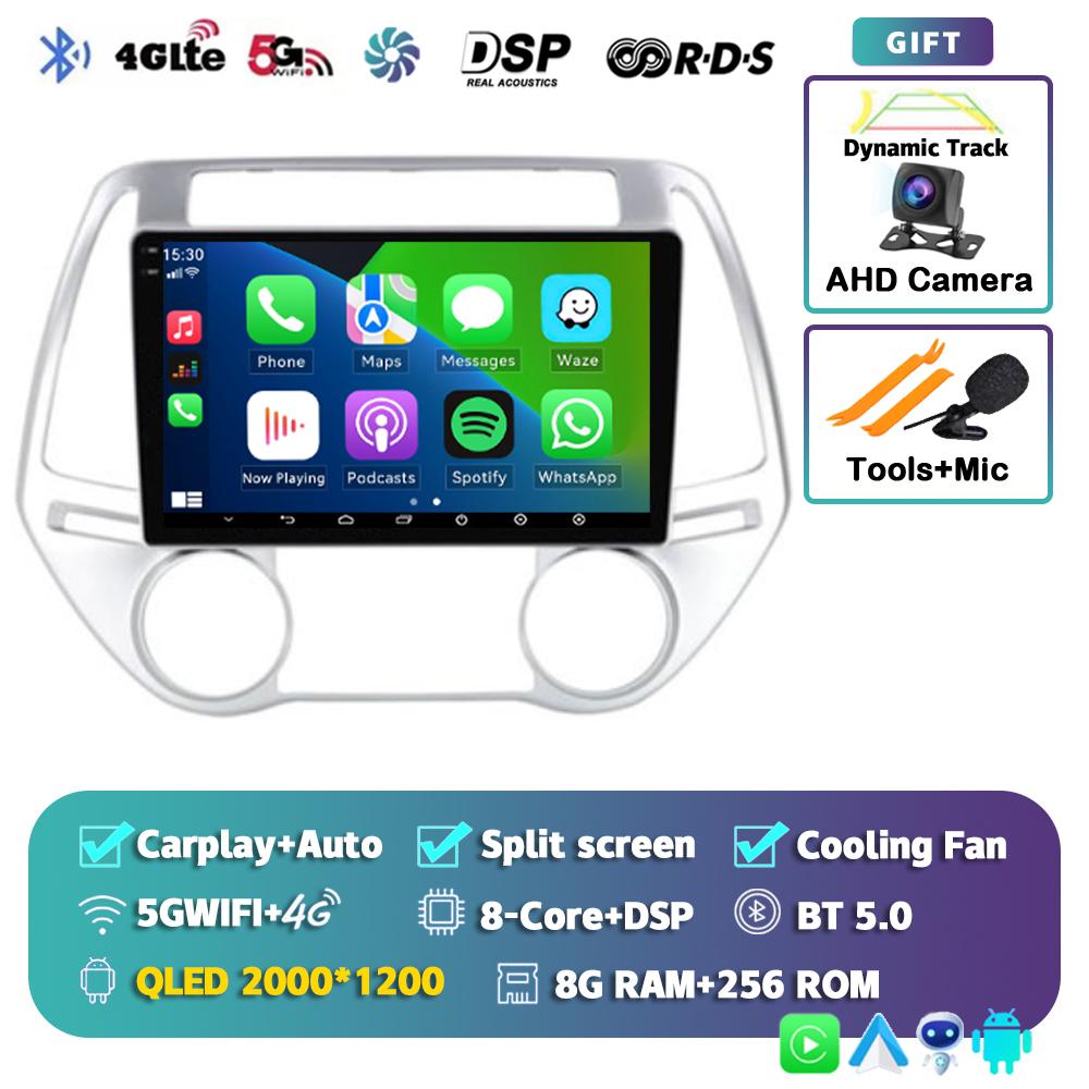 Android14 Carplay Auto Car Radio For Hyundai I20 2010 2011 2012 2013 2014 Multimedia Player Video GPS Navigation Stereo 2din DSP