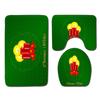 Christmas Bathroom Floor Mat Toilet Three-Piece Set