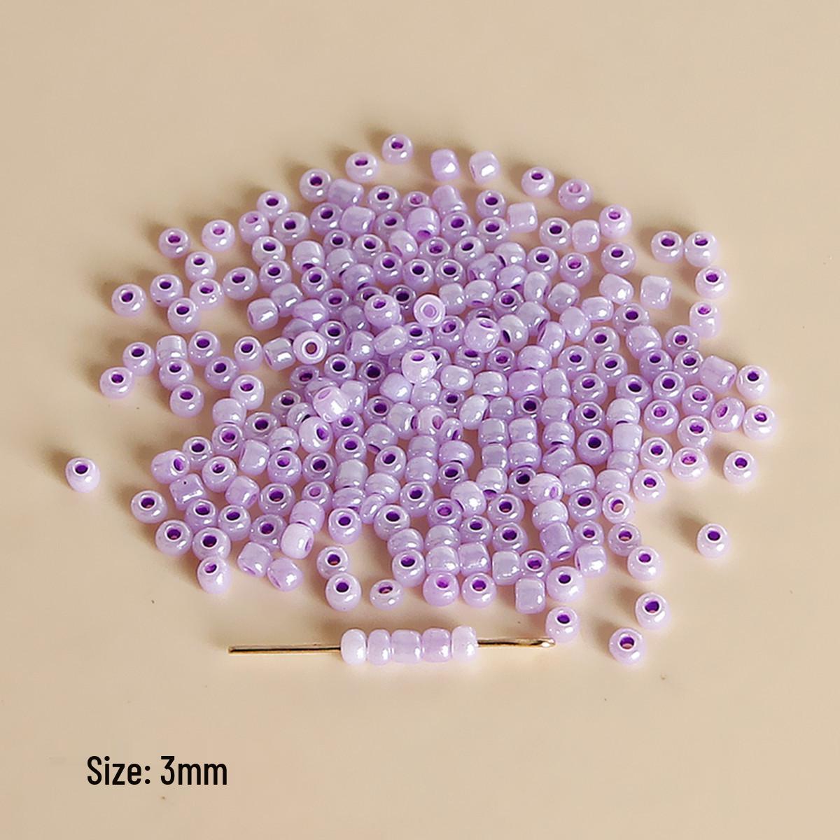 

10g 3mm Iridescent Jelly Seed Beads for DIY Jewelry Making