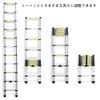 DayPlus Telescoping Ladder Up To M Folding Telescoping Ladder Multifunctional Aluminum Ladder Easy To Carry Lightweight Load Capacity 150 Kg For