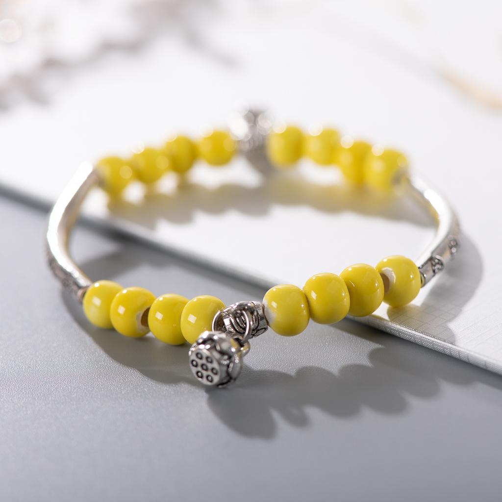 Women's Ceramic hand made DIY Bracelets Artware Retro bracelet for woman girl gift Fashion Jewelery #1555