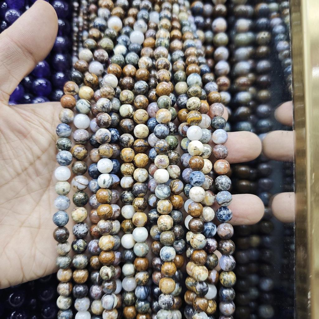 Switzerland Trip: 4-10mm Natural Pietersite Round Beads for Handmade DIY Jewelry & Bracelets