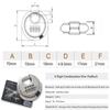 Safety Round Cake Lock Combination Discus Padlock Anti Pressure Combination Lock  Warehouse
