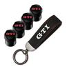VEMZG1 2026 Hot For VW VOLKSWAGEN Car Tire Wheel Valve Caps Cover Suede Car Key Chain Ring Keychain For VW GTI Scirocco Polo T5 Passat