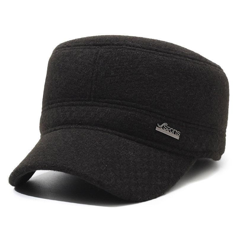 

Шляпы для среднего и пожилого возраста Мужская папина шляпа Теплая защита ушей Шляпа с утиным язычком для пожилого мужчины Осень и зима Шляпа-федора для пожилого дедушки Adjustable