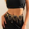 Retro Fashion Multi-Layer Coin Belly Chain for Women Sexy Arabian Style Tassel Waist Chain Beach Holiday Party Wear Jewelry Gift