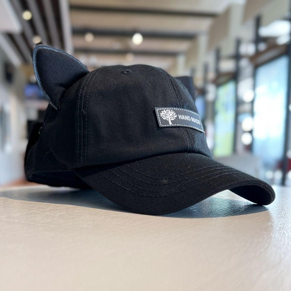 Cat Ears Sun Visor Cap Pilot Glasses Hats for Women Funny Men Baseball Hat  Cycling