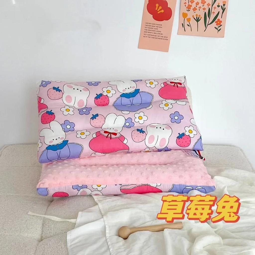 Soft Baby Pillow Comfortable Velvet Newborn Pillow Baby Sleep Headrest Breathable Baby Pillow Mom's Love