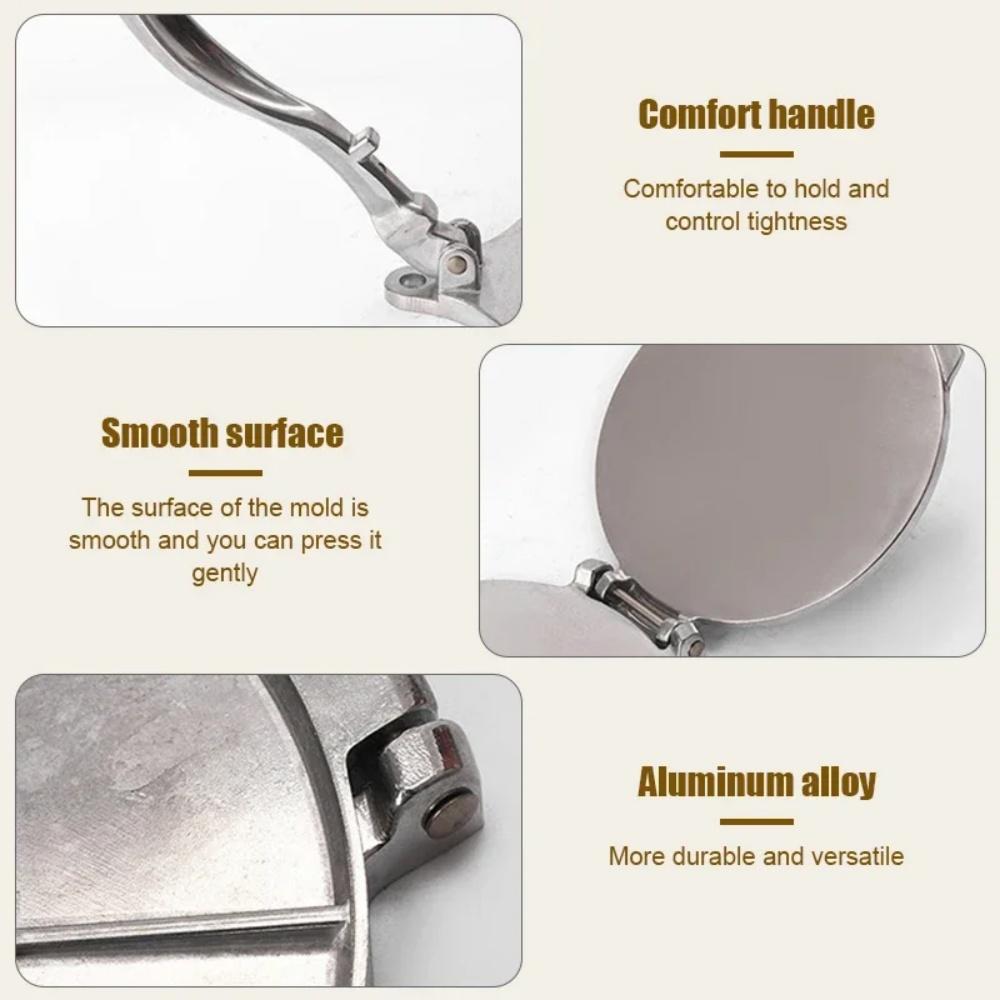 16/20cm DIY Manual Corn Tortillas Pressing Tools Aluminium Alloy Tortilla Cake Press Molds  Kitchen Bakeware Cooking Accessories
