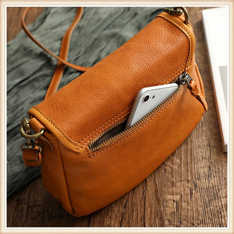 Retro Genuine Leather Women Summer Small Bag 2026 New Simple Leisure Nature Cowhide Female Shoulder & Crossbody Bags