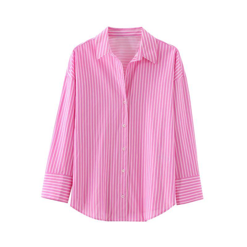 

Kaslead New Arrival Women s Fashion Style Fashion All-Match Basic Poplin Shirt 3057422046 Pink L