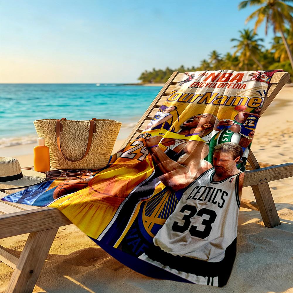 Curry Personalized Name Beach Towel Quickdry Soft Microfiber Perfect For Traveling Yoga Camping And Swimming
