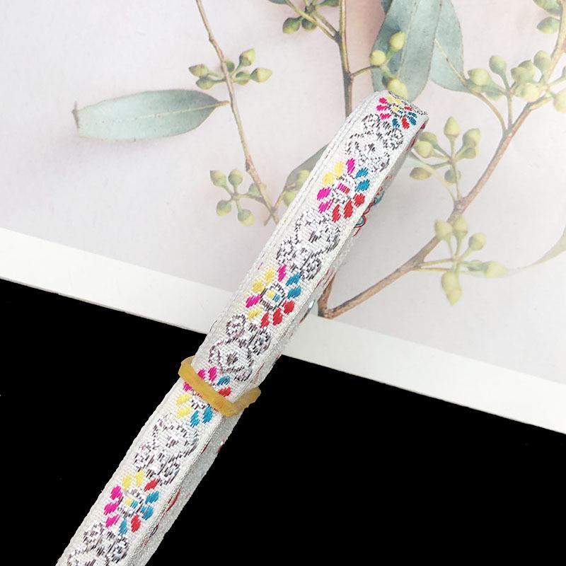 1cm Ethnic Embroidery Lace Trim for Dance Costume and Clothing Accessories
